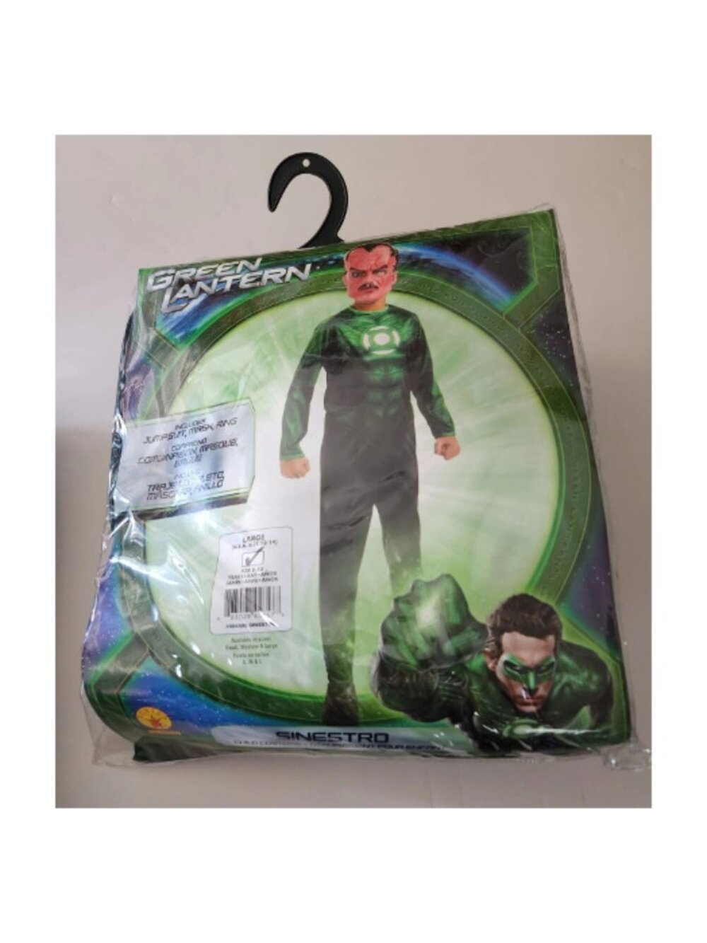 Boys Child GREEN LANTERN Deluxe Muscle Sinestro Costume